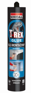 Bezbarwny klej montażowy SOUDAL T-REX 310ml