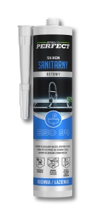 Silikon sanitarny octowy bezbarwny 280 ml Stalco S-64794 